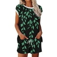 thumbnail image 1 of Gaecuw Women 2 Piece Outfits Sets Dressy Short Sets Summer with Pocket Drawstring Floral Hawaiian Print Tracksuits Sleeveless Crewneck Tops Pajamas Pants Vacation Loungewear Black 2XL, 1 of 5