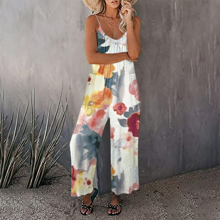 Sexy Bohemia Sleeveless Floral Print Jumpsuit Sexy Bohemia Sleeveless Floral Print Jumpsuit
