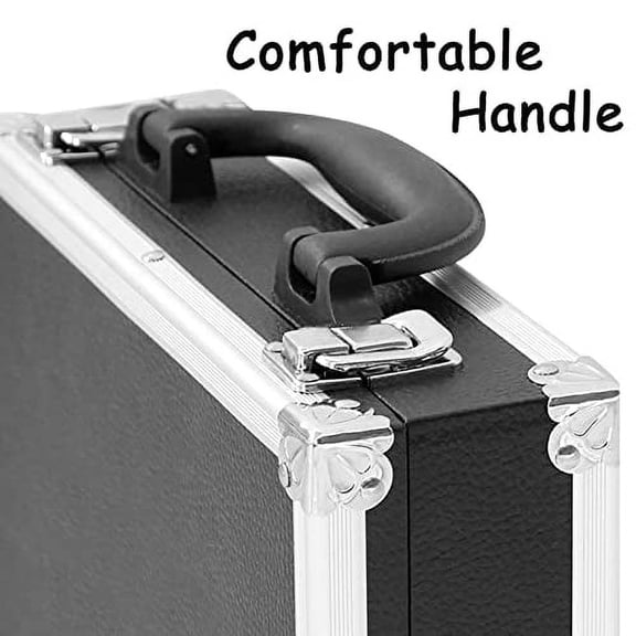 Gaeirt Billiard Balls Storage Box, Pool Balls Set with 16 Holes ( Billiards), Billiard Accessory with Latches, Pool Carrying Case Accessory with Carry Handle