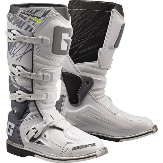 Gaerne Fastback Endurance MX Offroad Boots White/Gray 11 USA