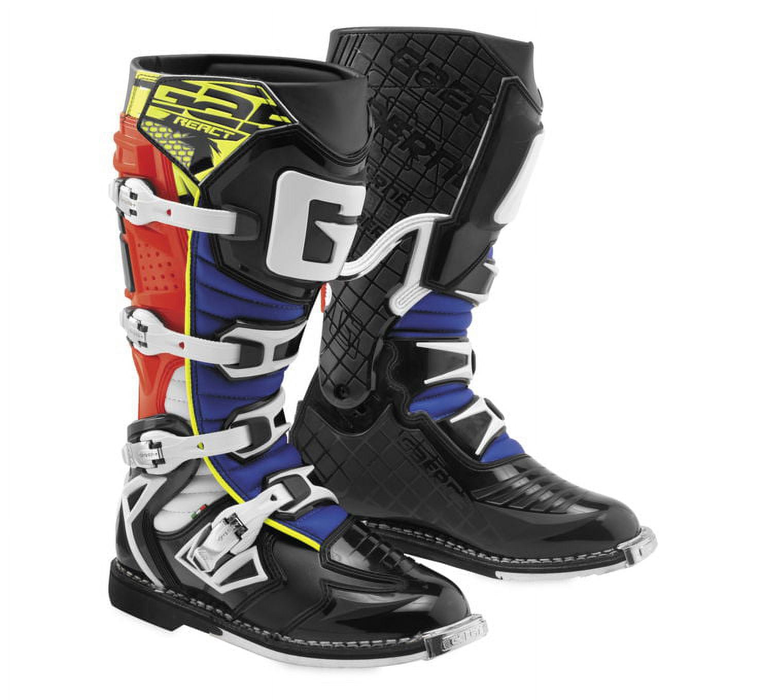 Gaerne G-React Boots Red/Yellow/Blue 10 2180-005-10 - Walmart.com