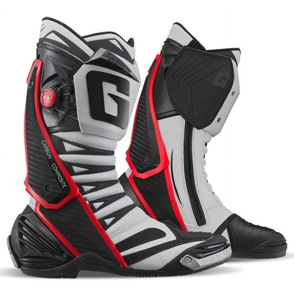 Gaerne GP1 EVO Mens Motorcycle Boots Nardo Gray/Red 8 USA