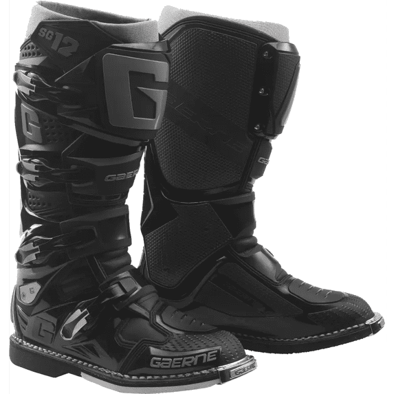 Gaerne SG12 Mens MX Offroad Boots Black/Black 10 USA