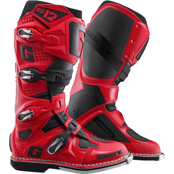 Gaerne SG12 Mens MX Offroad Boots Red/Black 11 USA