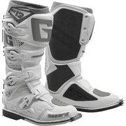 Gaerne SG12 Mens MX Offroad Boots White/Silver 8 USA