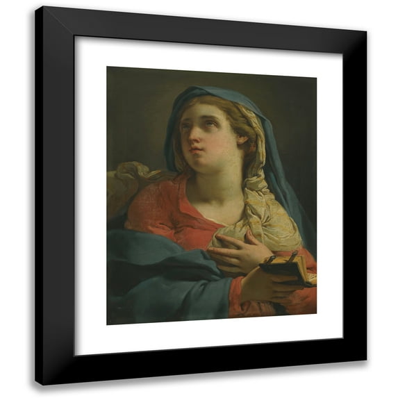 Gaetano Gandolfi 20x24 Black Modern Framed Museum Art Print Titled - Madonna Announced