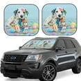 thumbnail image 1 of Gaeub A Funny Little Dalmatian Puppy Foldable Auto Sun Blocker Visor, Sunshade for Car Front Window, Keeps Your Vehicle Cool - Small, 1 of 7