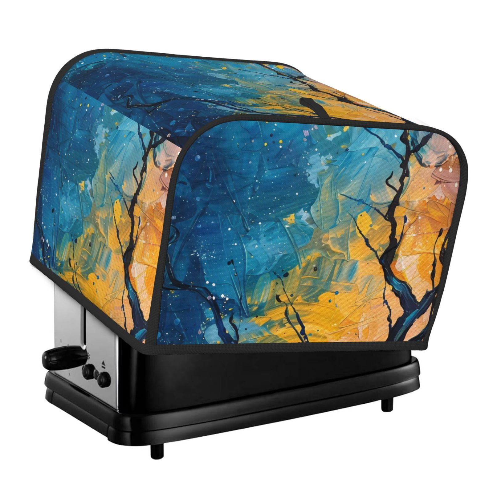 Tree Motif Toasters Gaeub Abstract Night Sky Tree Print 4 Slice Toaster Cover,Bread Machine ...