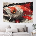 thumbnail image 1 of Gaeub Abstract Red Koi Fish Art Print Tapestry Wall Hanging(60x40 inches),Tapestry Home Decor,Wall Art for Living Room Bedroom Home Decor, 1 of 8