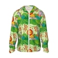 thumbnail image 1 of Gaeub African Animals in the Jungle Men's and Women's UPF 50+ Long-Sleeved Sun Protection Clothing, Fishing Shirt Long Sleeve Zip - 3X-Large, 1 of 9