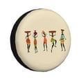 thumbnail image 1 of Gaeub African Women 14-17in Tire Cover, Spare Tire Cover, for Camper Caravan, Trailer, Car, Truck, SUV, Jeep - 15 inch, 1 of 9
