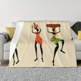 thumbnail image 1 of Gaeub African Women Printed Flannel Throw Blanket,Plush Throw,Fuzzy Bed Blanket for Bedding Sofa and Travel,Decorative Blanket-80"x60", 1 of 6