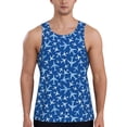 thumbnail image 1 of Gaeub Airplanes in the Sky Men's Athletic Tank Top, Workout Sleeveless Shirts, Running Tank Tops for Gym, Running, Training - Large, 1 of 9