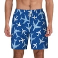 thumbnail image 1 of Gaeub Airplanes in the Sky Mens Swim Trunks Stretch Beach Shorts Quick Dry for Men Swim Shorts Swimwear with Pockets- XX-Large, 1 of 9