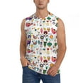 thumbnail image 1 of Gaeub Alpaca Flower Men's Sleeveless Muscle Shirts Workout Tank Tops, Odor Protection and Comfortable - Small, 1 of 8