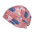 thumbnail image 1 of Gaeub America Flags Knit Cuffed Beanie Top Level Beanie Men Women Winter Knit Caps Soft Ski Hat, 1 of 7