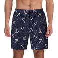 thumbnail image 1 of Gaeub Anchor Mens Swim Trunks Stretch Beach Shorts Quick Dry for Men Swim Shorts Swimwear with Pockets- 3X-Large, 1 of 1