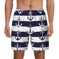 thumbnail image 1 of Gaeub Anchors Mens Swim Trunks Stretch Beach Shorts Quick Dry for Men Swim Shorts Swimwear with Pockets- XX-Large, 1 of 9