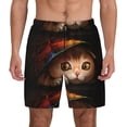 thumbnail image 1 of Gaeub Animal Cat Mens Swim Trunks Stretch Beach Shorts Quick Dry for Men Swim Shorts Swimwear with Pockets- X-Large, 1 of 9
