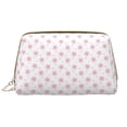 thumbnail image 1 of Gaeub Animal Pink Color Paw Printed Travel Cosmetic Bag,Makeup Bag, Large Capacity Toiletry Bag for Women, Portable Pouch Make Up Organizer with Zipper and Divider, 1 of 8