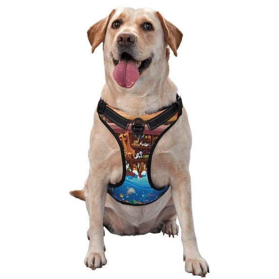 Gaeub Animals On Noah's Ark2 Gaeub Animals On Noah's Ark2 No Pull Dog Harness, Secure and Adjustable Pet Vest for Outdoor Activities - X-Large