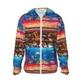 thumbnail image 1 of Gaeub Animals On Noah's Ark2 Men's and Women's UPF 50+ Long-Sleeved Sun Protection Clothing, Fishing Shirt Long Sleeve Zip - Medium, 1 of 9