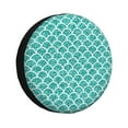 thumbnail image 1 of Gaeub Aquamarine Glitter1 14-17in Tire Cover, Spare Tire Cover, for Camper Caravan, Trailer, Car, Truck, SUV, Jeep - 16 inch, 1 of 9
