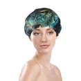 thumbnail image 1 of Gaeub Artistic Light Dot Wolf、 Shower Caps for Women Men,Double Waterproof Layers Bathing Hat,Elastic and Reusable Bath Caps, 1 of 7