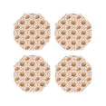 thumbnail image 1 of Gaeub Autumn Harvest Baskets Print 4 Pcs Leather Coasters for Drinks ,Drink Coasters Sets,Drink Table Cup Coasters for Living Room Kitchen Coffee Decor-Octagon, 1 of 6