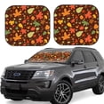thumbnail image 1 of Gaeub Autumn Leaves Foldable Auto Sun Blocker Visor, Sunshade for Car Front Window, Keeps Your Vehicle Cool - Large, 1 of 7