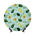thumbnail image 1 of Gaeub Avocado Flowers And Leaves Print Ceramic Plate,Dinner Plates,Bone China Decorative Plates with Display Stand,Art Ceramic Ornaments for Wall Hanging Decoration-10in, 1 of 6
