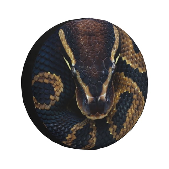 Gaeub Ball Phyton Snake 14-17in Tire Cover, Spare Tire Cover, for Camper Caravan, Trailer, Car, Truck, SUV, Jeep-14 inch