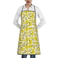 thumbnail image 1 of Gaeub Banana Kitchen Cooking Aprons Adjustable Bib Apron Waterdrop and Oil Resistant Kitchen Chef Apron for Women Men, 1 of 7