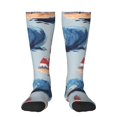 thumbnail image 1 of Gaeub Beacon In The Huge Waves Of The Surf Printed Design Socks Stretchy High Tube Socks for Men Women Teens , Softball Soccer Socks for Hiking, Sport, 1 of 6