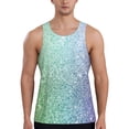 thumbnail image 1 of Gaeub Beautiful Glitter Men's Athletic Tank Top, Workout Sleeveless Shirts, Running Tank Tops for Gym, Running, Training - X-Large, 1 of 9