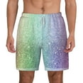 thumbnail image 1 of Gaeub Beautiful Glitter Mens Swim Trunks Stretch Beach Shorts Quick Dry for Men Swim Shorts Swimwear with Pockets- 3X-Large, 1 of 9
