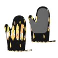thumbnail image 1 of Gaeub Bee Happy Sunflower Gnomes Print Oven Mitts and Potholders BBQ Gloves,Oven Mitts with Silicone, Non-Slip Cooking Gloves for Cooking Baking Grilling (2 Count), 1 of 6