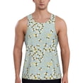 thumbnail image 1 of Gaeub Bees Men's Athletic Tank Top, Workout Sleeveless Shirts, Running Tank Tops for Gym, Running, Training - Large, 1 of 9