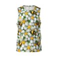 thumbnail image 1 of Gaeub Bees and Flower Men's Mesh Basketball Jersey, Quick-Drying Sleeveless Top S-4XL, Loose Muscle Tank Top -X-Large, 1 of 9