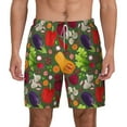 thumbnail image 1 of Gaeub Begetable Mens Swim Trunks Stretch Beach Shorts Quick Dry for Men Swim Shorts Swimwear with Pockets- X-Large, 1 of 9