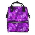 thumbnail image 1 of Gaeub Berry Raspberry Print Mummy Diaper Bag Backpack,Durable Maternity Baby Nappy Casual Shoulder Bags,Travel Hiking Outdoor Pack, 1 of 6