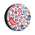 thumbnail image 1 of Gaeub Birds Flowers 14-17in Tire Cover, Spare Tire Cover, for Camper Caravan, Trailer, Car, Truck, SUV, Jeep - 14 inch, 1 of 9