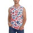 thumbnail image 1 of Gaeub Birds Flowers Men's Sleeveless Muscle Shirts Workout Tank Tops, Odor Protection and Comfortable - XX-Large, 1 of 8