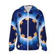 thumbnail image 1 of Gaeub Blue Casino Men's and Women's UPF 50+ Long-Sleeved Sun Protection Clothing, Fishing Shirt Long Sleeve Zip-Medium, 1 of 7