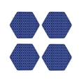 thumbnail image 1 of Gaeub Blue Lantern Shapes Print 4 Pcs Leather Coasters for Drinks ,Drink Coasters Sets,Drink Table Cup Coasters for Living Room Kitchen Coffee Decor-Hexagon, 1 of 6