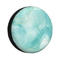 thumbnail image 1 of Gaeub Blue Marble 14-17in Tire Cover, Spare Tire Cover, for Camper Caravan, Trailer, Car, Truck, SUV, Jeep - 14 inch, 1 of 9