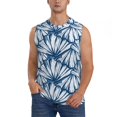 thumbnail image 1 of Gaeub Blue Shells Men's Sleeveless Muscle Shirts Workout Tank Tops, Odor Protection and Comfortable - X-Large, 1 of 8