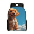 thumbnail image 1 of Gaeub Blue Sky Cloud Puppy Print Unisex Backpacks, College Bookbag,Daypack with Padded 15" Laptop Sleeve,for School, Work, and Travel, 1 of 8