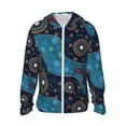 thumbnail image 1 of Gaeub Bohemian Turtle Men's and Women's UPF 50+ Long-Sleeved Sun Protection Clothing, Fishing Shirt Long Sleeve Zip - 3X-Large, 1 of 9