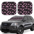 thumbnail image 1 of Gaeub Breast Cancer Awareness (2) Foldable Auto Sun Blocker Visor, Sunshade for Car Front Window, Keeps Your Vehicle Cool - Small, 1 of 7